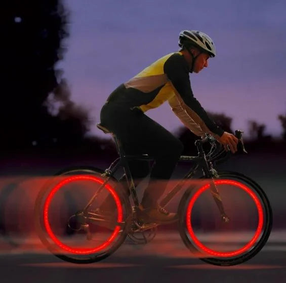 CRUCIAL Motion Activated LED Wheel Lights Suitable for Cars, Motorcycles, Bicycles