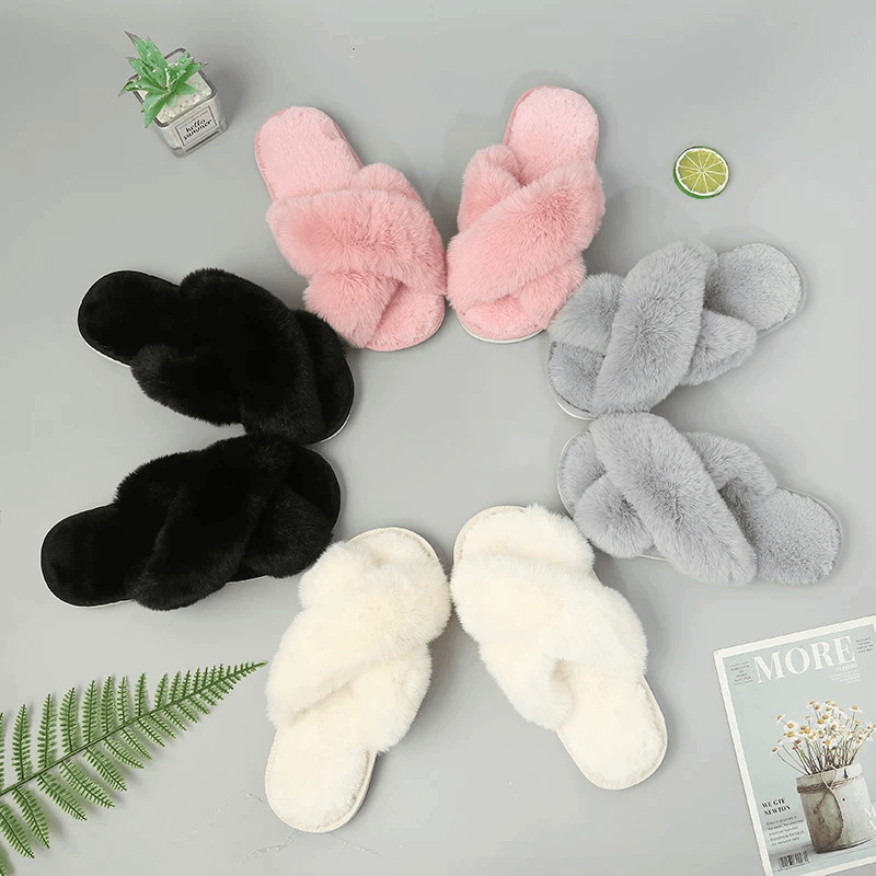 Faux Fur Slippers
