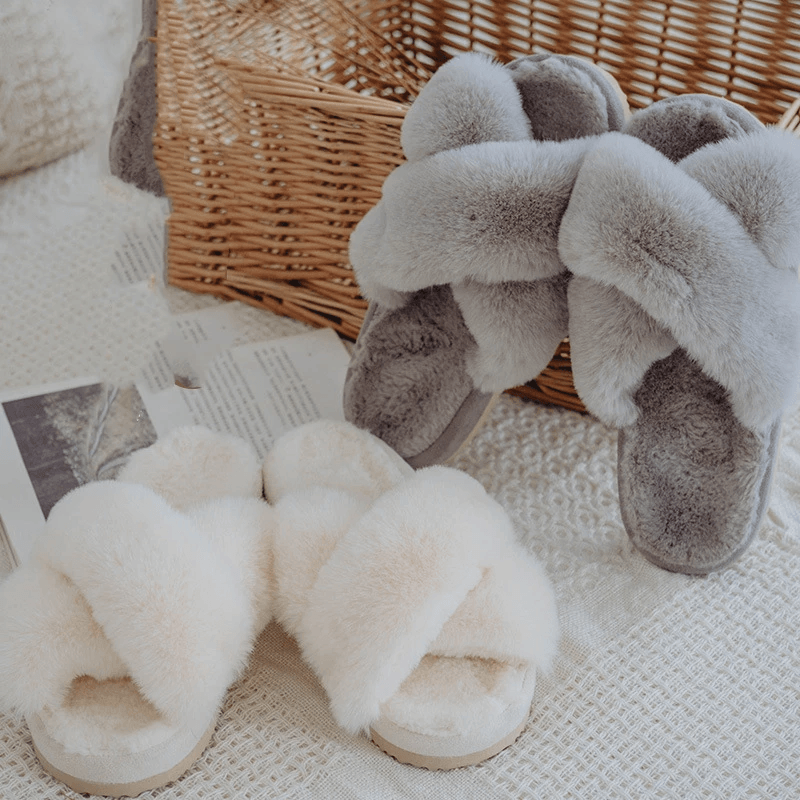 Faux Fur Slippers