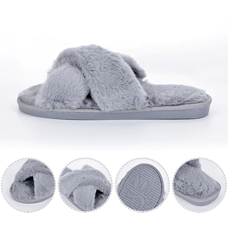 Faux Fur Slippers