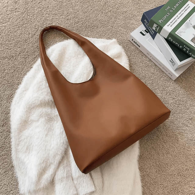 Faux Leather Tote Bag