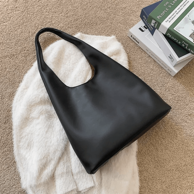 Faux Leather Tote Bag