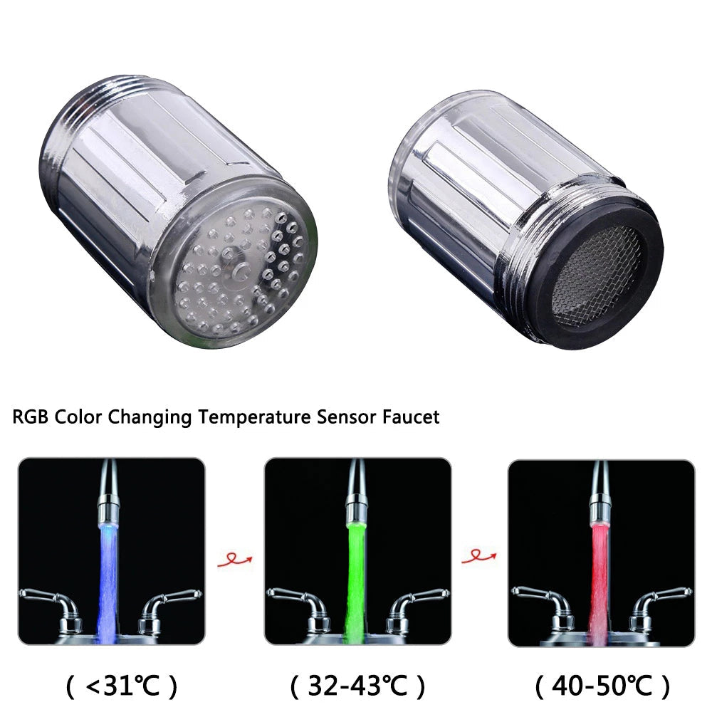 RGB LED Water Tap Light