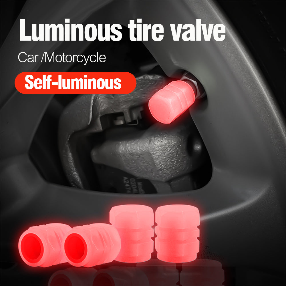 Reflective Rim Sticker & Luminous Valve Cap