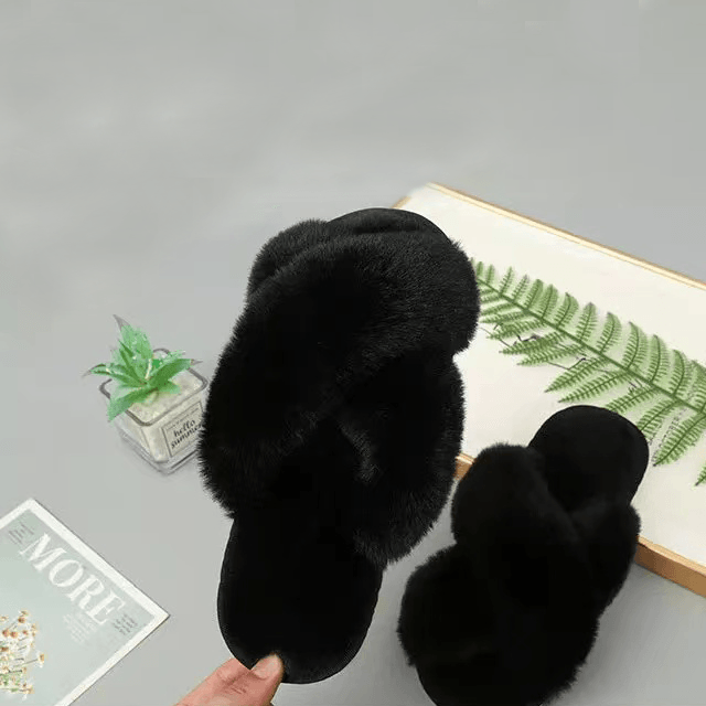 Faux Fur Slippers