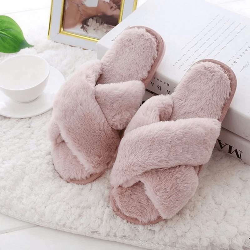Faux Fur Slippers