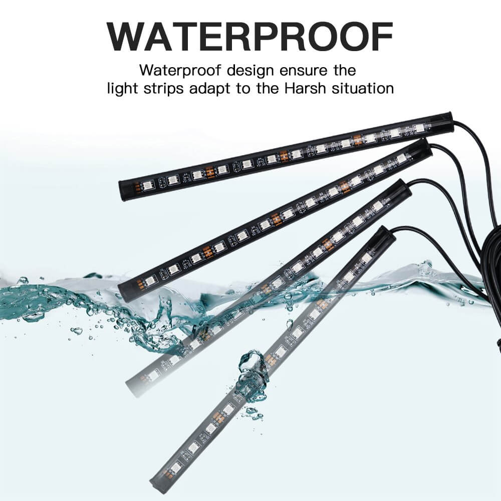 RGB LED Car Foot Light