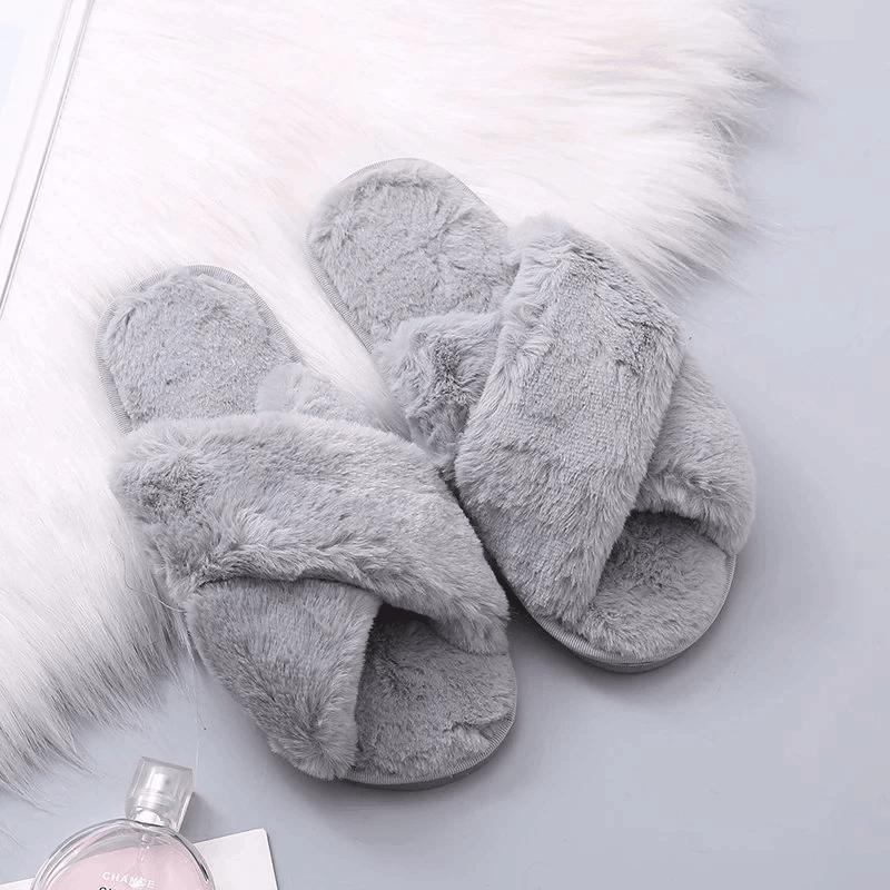 Faux Fur Slippers
