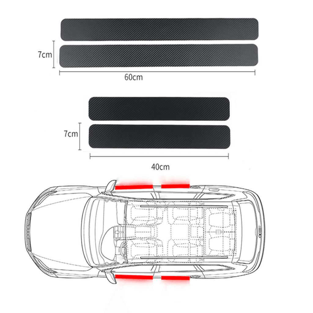 4 PCS Car Door Sill Protector