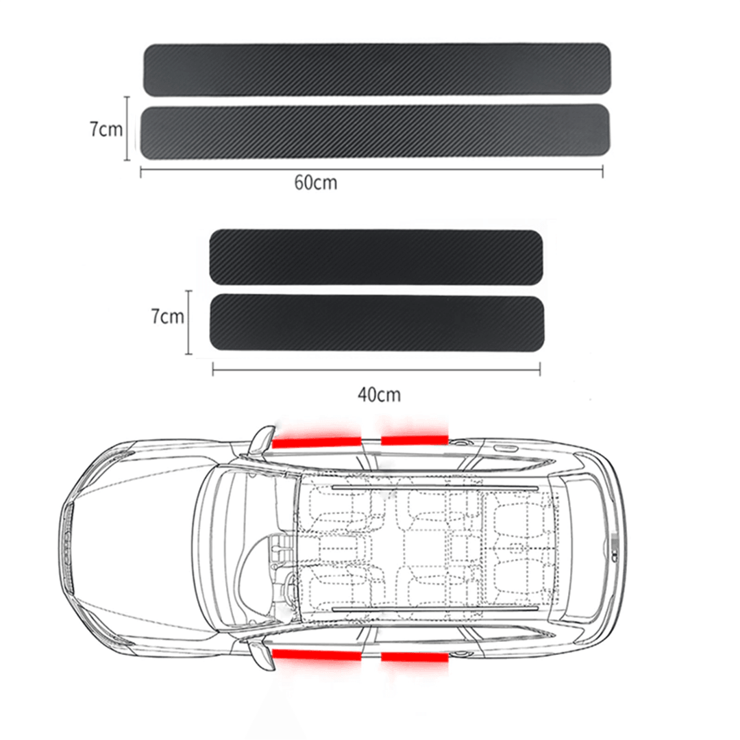 4 PCS Car Door Sill Protector